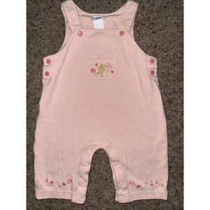 Baby Girls Vintage Carter's Classics Overalls/Jumper No Shirt  Pink Flowers 6-9M